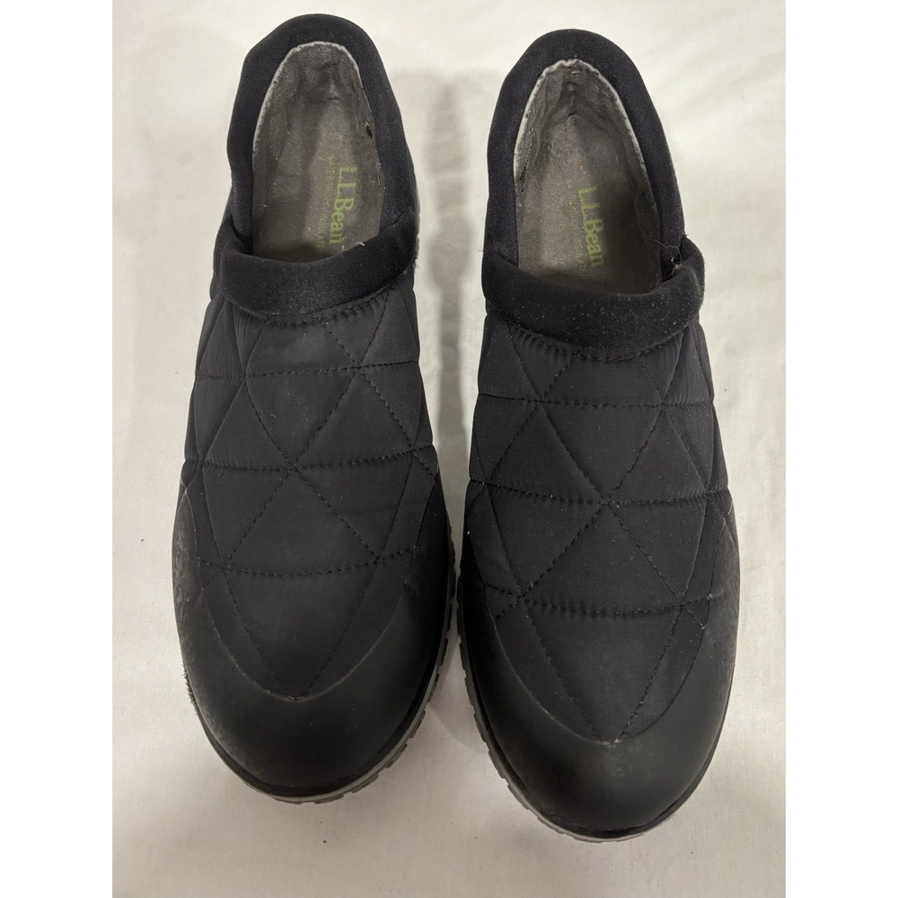 LL Bean Ultralite Primaloft Slip On Shoes Waterproof Womens 10 M Black
